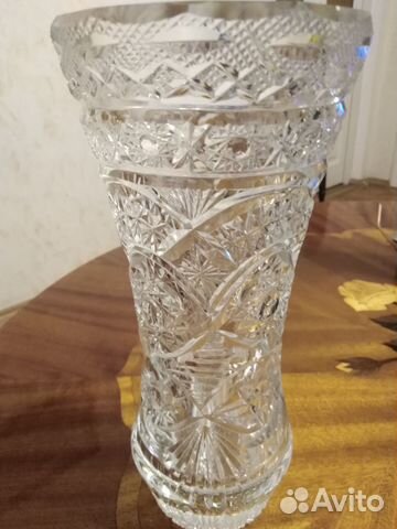 Ваза для цветов Богемский хрусталь,ссср,70-80 г.г