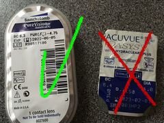 Линзы контактные