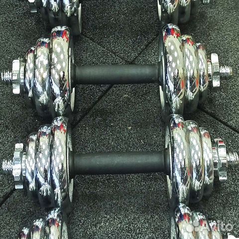 Гантели хромированные 15, 20 и 30 кг