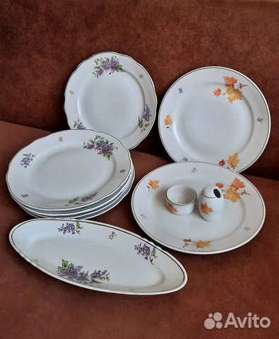 Посуда Дулево Осенние листья (Кленовый лист) СССР