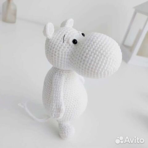 Муми тролль вязаная игрушка