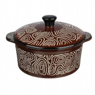 Горшочек с крышкой для запекания в Тандыре 480 ml