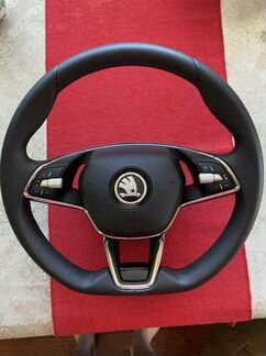 Руль кожа мульти skoda rapid 2/1 с установкой