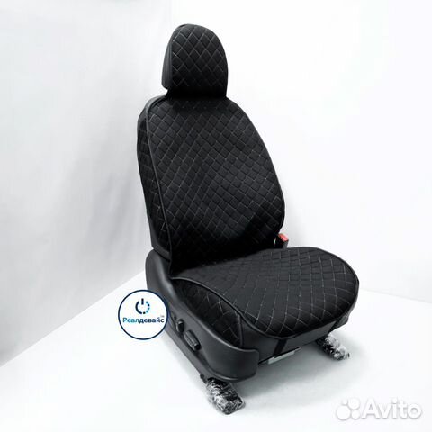 Накидки в автомобиль из Алькантары черн-бел