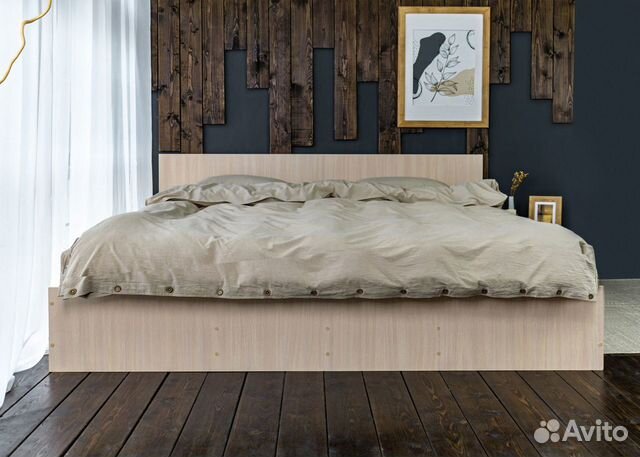 Кровать с матрасом 200х200 евро Милена