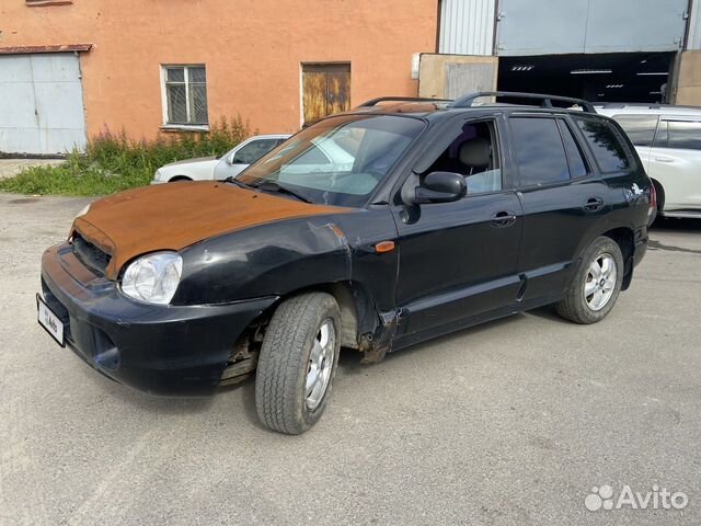 Hyundai Santa Fe 2.7 AT, 2005, битый, 50 000 км