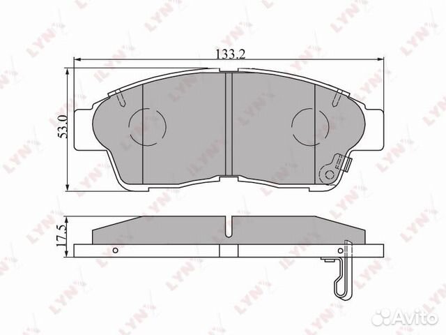 Колодки тормозные дисковые перед