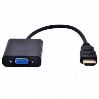 Переходник hdmi-VGA+AUX+micro USB 0.1м (черный)