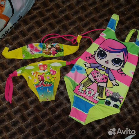 Купальники лол и Маша и медведь