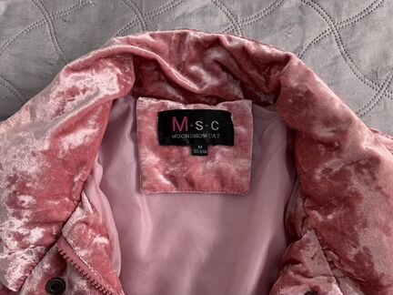 Куртка бархатная розовая новая женская / детская