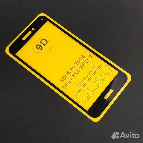 Защитное стекло на Honor 8 lite чёрное