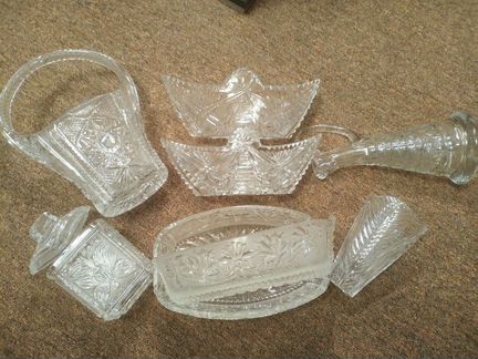 Хрустальные салатники и конфетницы