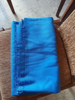 Ткань (голубая шерсть с лавсаном)