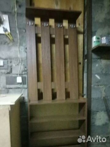 Вешалка с обувной полкой в комплекте