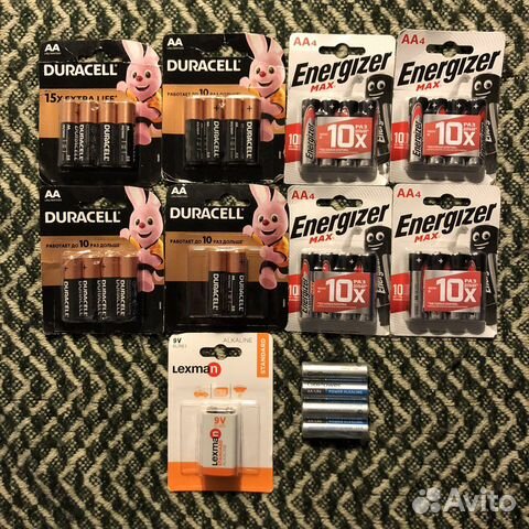 Батарейка крона и аа