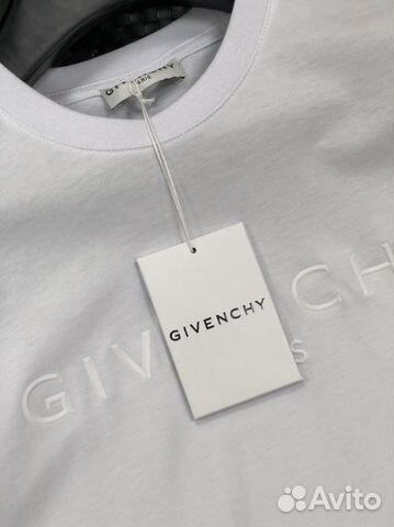 Givenсhу футболка с однотонным логотипом белый