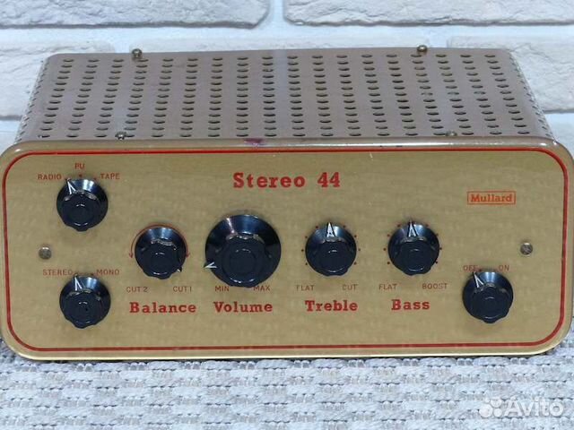 Mullard Stereo 44 усилитель ламповый tubw 1960 год