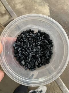 Грунт для аквариума черный окатанный