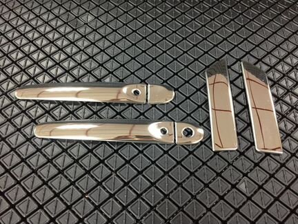 Хром накладки на ручки дверей для Nissan Juke