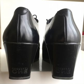 Туфли черные на платформе Rossetti One