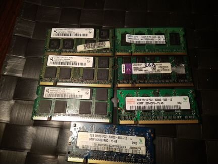 Оперативная память DDR2 для ноутбука 1GB