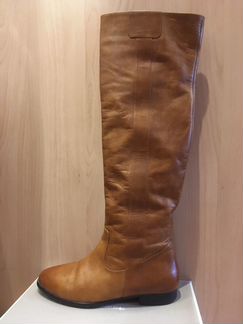 Сапоги Высокие, еврозима, рыжие, р.38