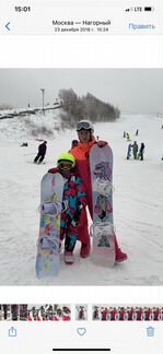 Сноутборд комплект с креплениями