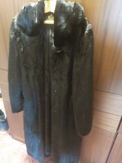 Норковая шуба с капюшоном