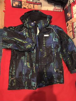 Зимняя куртка+штаны на лямках+флисовая поддевка