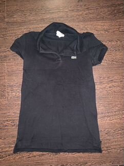 Поло черное lacoste