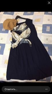 Платье, берет и шарфик