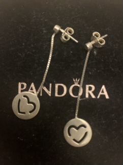 Серебряные сережки Pandora