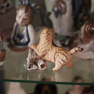 Royal Doulton редкая статуэтка рыжий кот, Англия