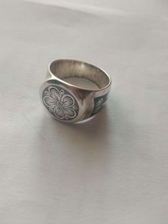 Кольцо чернение серебро СССР