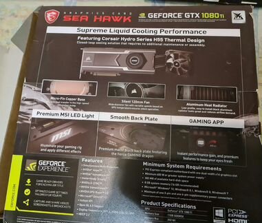 MSI GeForce GTX 1080 Ti 1569Mhz PCI-E 3.0 11264Mb