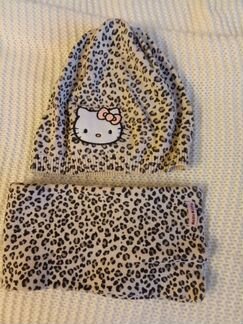 Шапка и шарф Hello Kitty H&M(комплект), размер 51