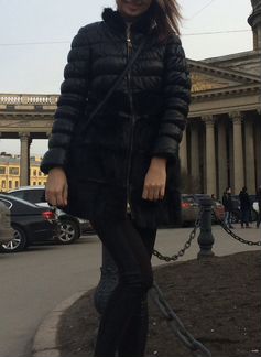 Куртка кожаная женская зимняя