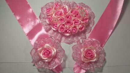 Бант и лента на выписку из роддома