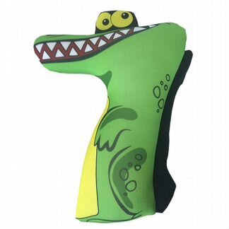 Декоративная подушка Цифры Животные Цвет: Зеленый (26х35)