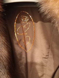 Шуба норковая,воротник соболь