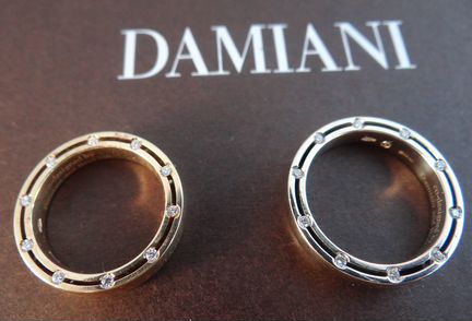 Свадебные кольца золото 750 Damiani Brad Pitt