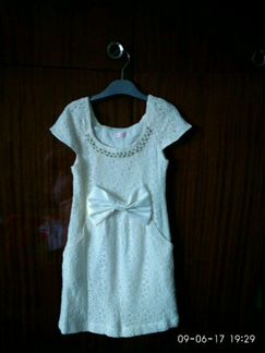 Платье для девочки нарядное кружевное на подкладке