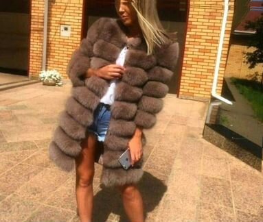 Шуба из песца