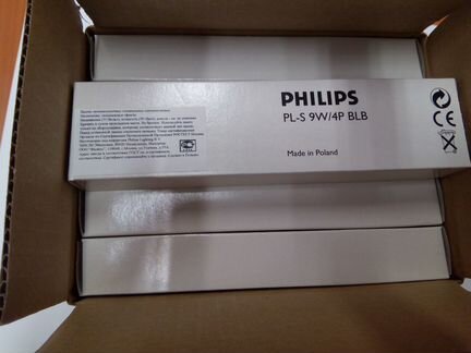 Лампа уф Phillips PL-S 9W/4P BLB 2G7