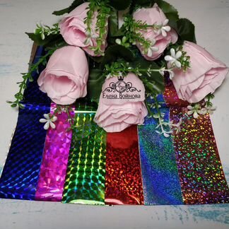 Фольга голографическая цветная