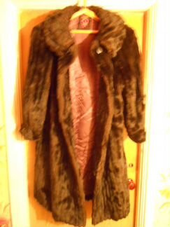 Шуба на импортном искусственном меху, 56 р., СССР
