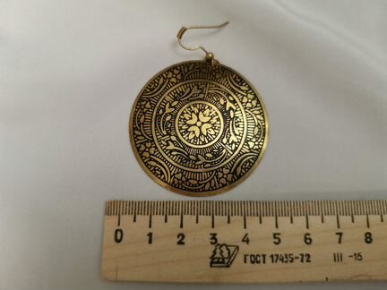 Серьги с этническим орнаментом
