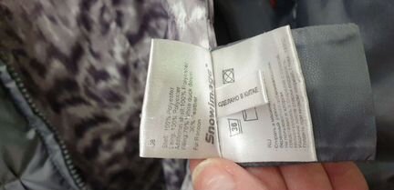 Пуховик р.xl пух-перо воротник мех натуральный