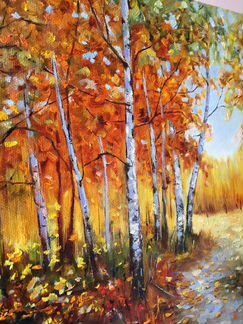 Картина маслом Осенний пейзаж. 30/50