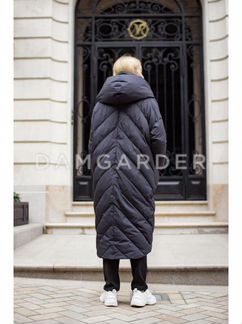 Пуховик одеяло новый женский длинный оверсайз зимн